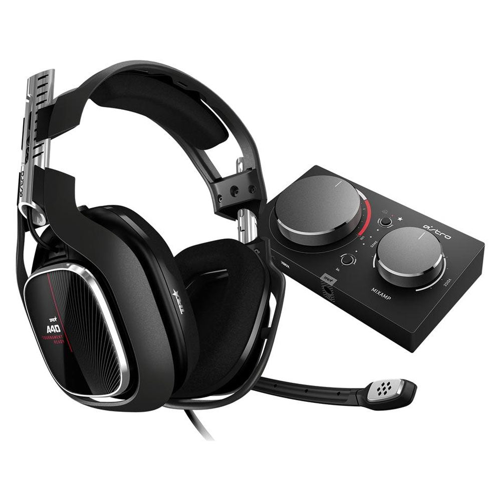 Headset ASTRO Gaming A40 TR + MixAmp Pro TR Gen 4 Com Áudio Dolby Para Xbox Series, Xbox One, PC, Mac - Preto/Vermelho