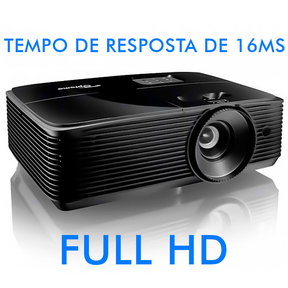 Projetor Optoma HD146X 3600 Lumens | Com Tela de Projeção Elétrica 150x200cm 220V GT