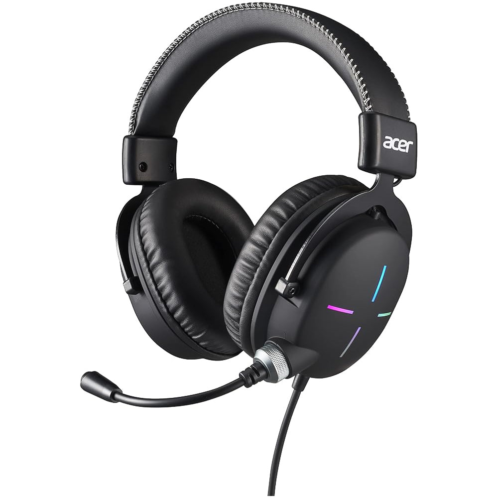 Headset Gamer Nitro NHW200 Gen 2 Desing Over-Ear RGB Com Microfone Omnidirecional