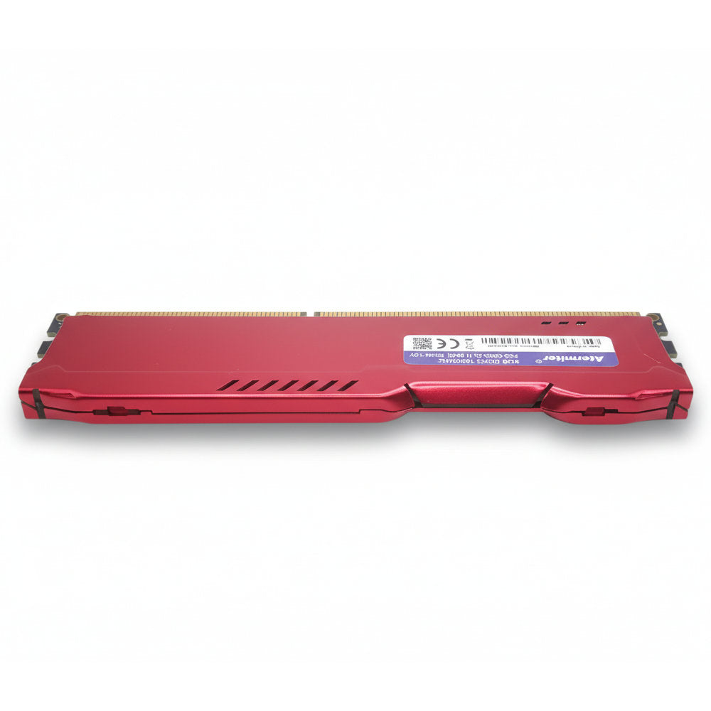 Memória RAM Gamer Desktop Atermiter 8GB 1600MHz DDR3, PC3-12800-CL11, DIMM, 1.5V, com Dissipador Vermelho