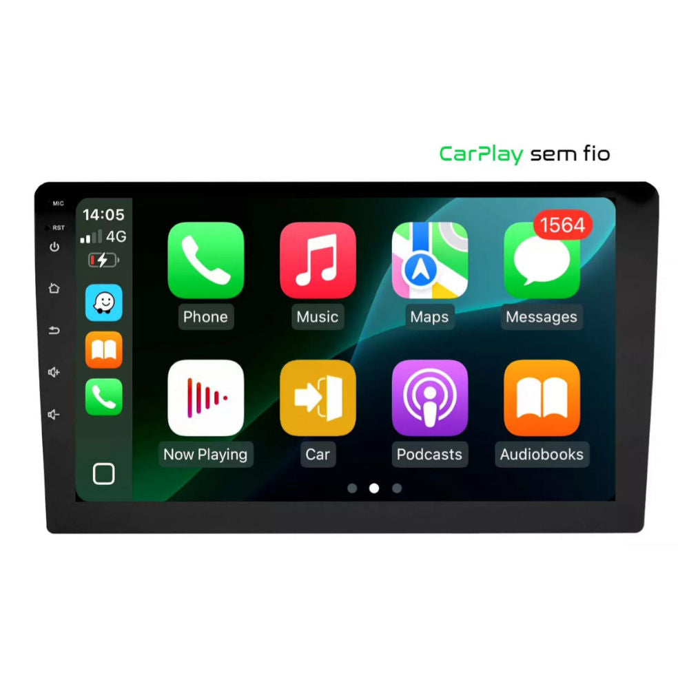 Central Multimídia Adak 9" PLAY-2964/G2 Quad-Core, 2GB DDR3, 32GB, Bluetooth, Tela QLED 1280x720 HD, G2 Play, Preto