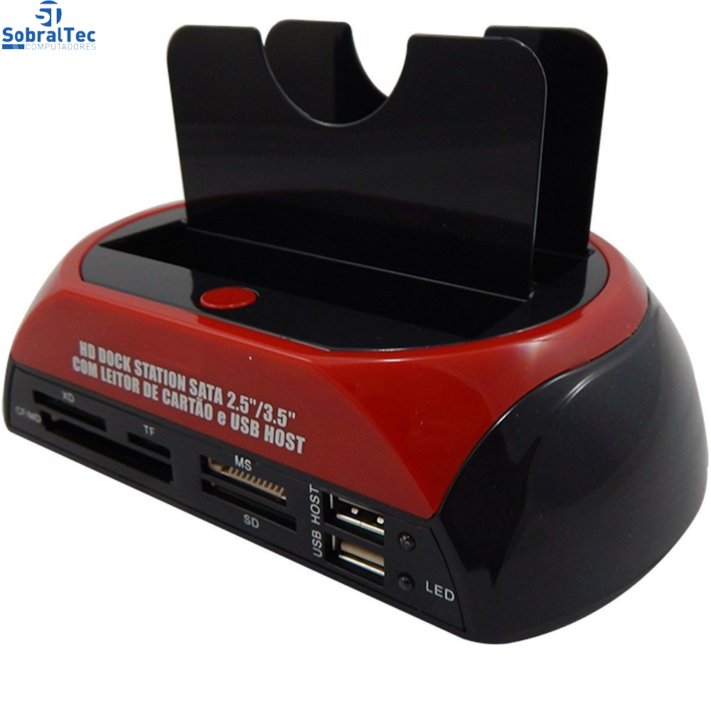 Dock Station B-Max Para Hd Sata/Ide 2,5 e 3,5 e Cartões de Memoria