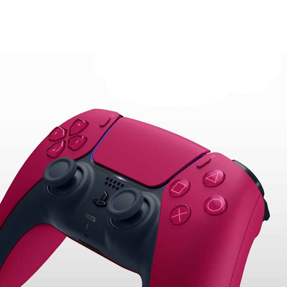 Controle Sony DualSense PS5 Sem Fio Cosmic Red Vermelho Microfone Gatilhos Adaptaveis