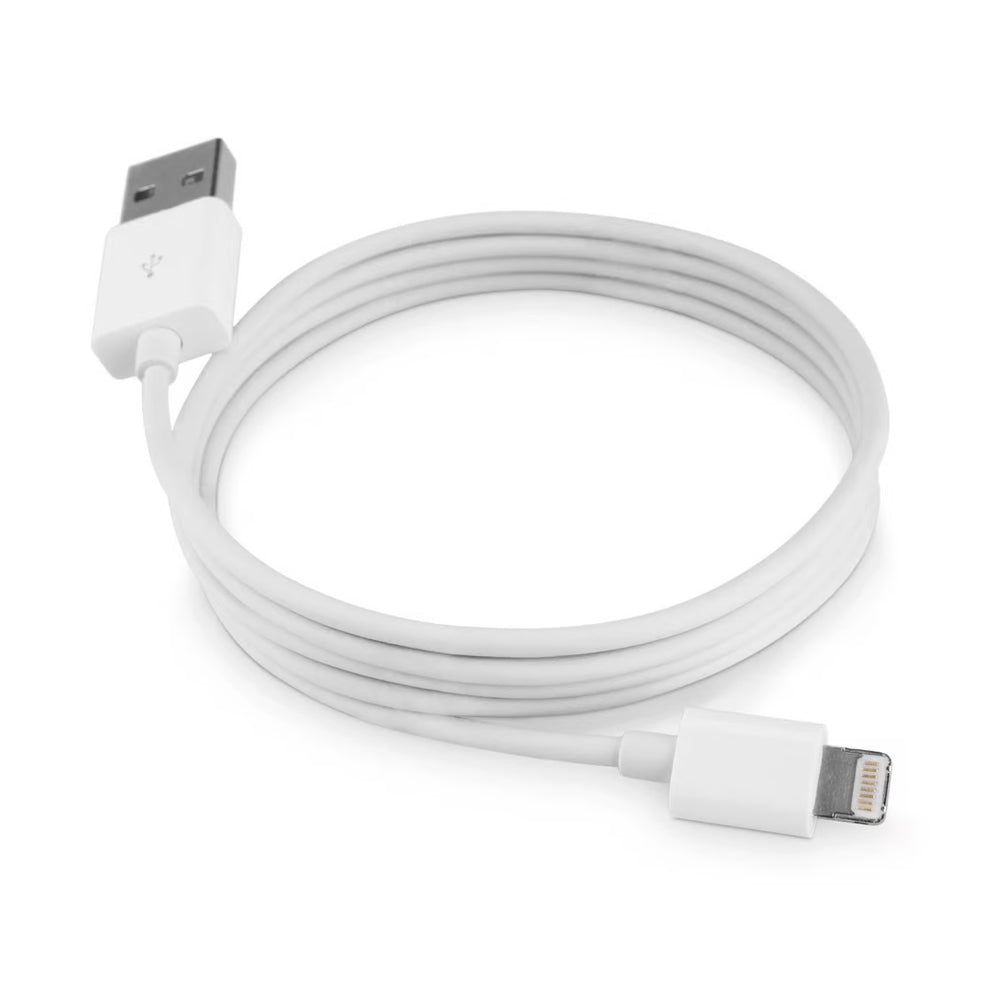 Cabo De Dados e Carregamento Turbo Para iPhone, USB Para Lightning Compatível, 1 Metro, 6A, CB100-2, Branco - A'Gold