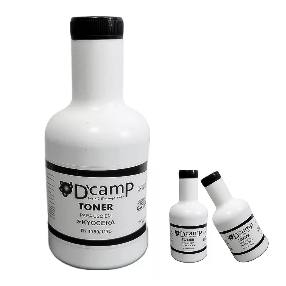 Refil Toner D'camp Para Kyocera TK 1150/1175 Fs1035 1135 1120 1060 M2040 (300gr)