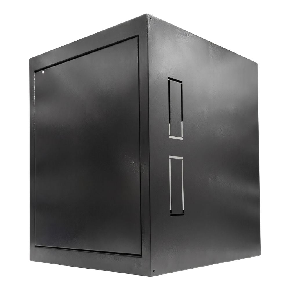 Mini Rack de Parede 19" 8U x 470 mm, Porta em Acrílico, Estrutura Soldada - MAX Eletron
