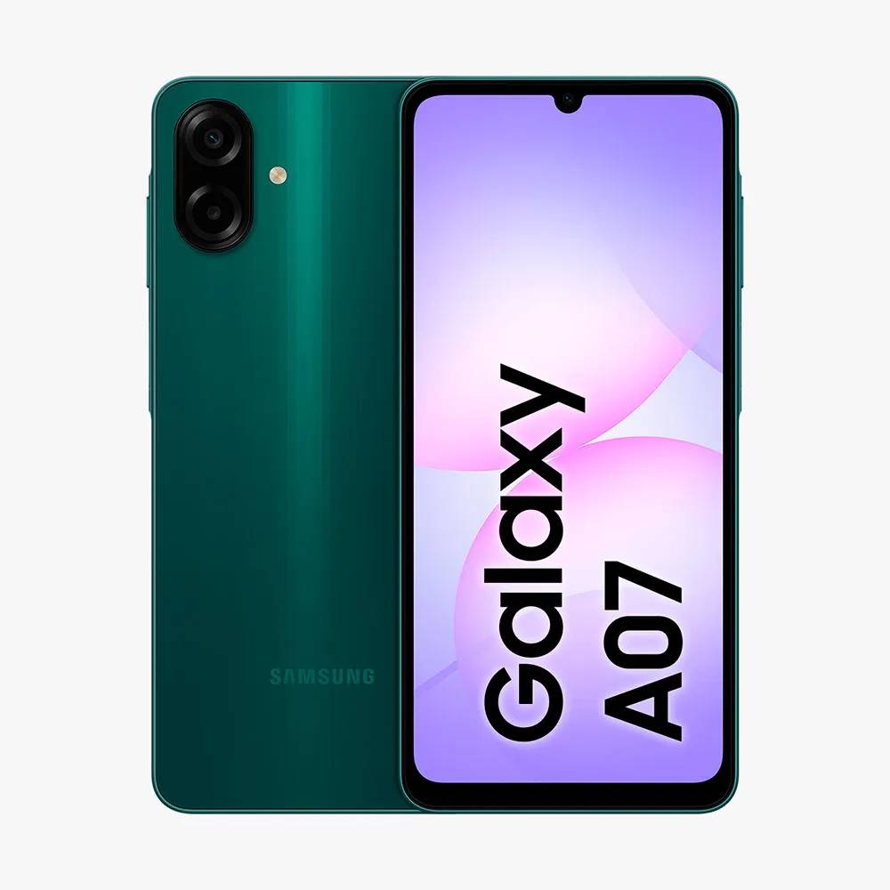 Smartphone Samsung Galaxy A07, 128GB, 4GB RAM + RAM Plus até 4GB - Verde