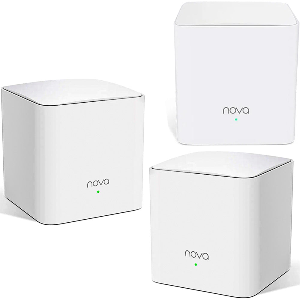 Kit com 3 Roteadores WiFi Mesh Gigabit AC1200 MW5C - Tenda