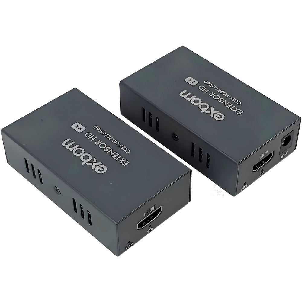 Adaptador Extensor HDMI X RJ45, CAT5e/CAT6, Transmissão Até 60M Via Cabo de Rede, EXBOM - CCEX-HD2RJ45L60