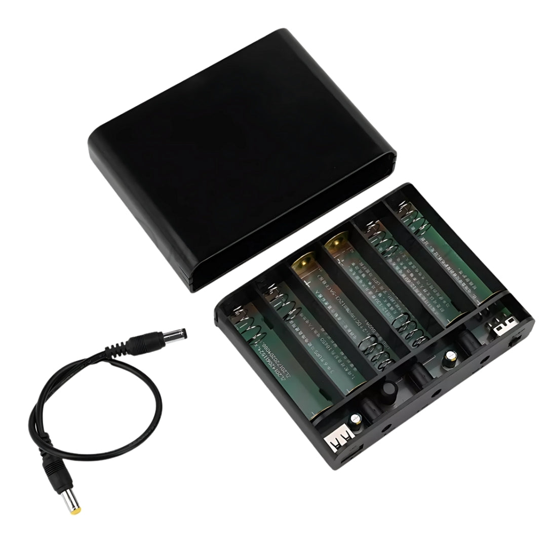 Mini Nobreak, Fonte UPS Portátil, 5V/9V/12V, 60W, Bateria de Backup Para Câmera e Roteador Wi-Fi, Bateria 18650