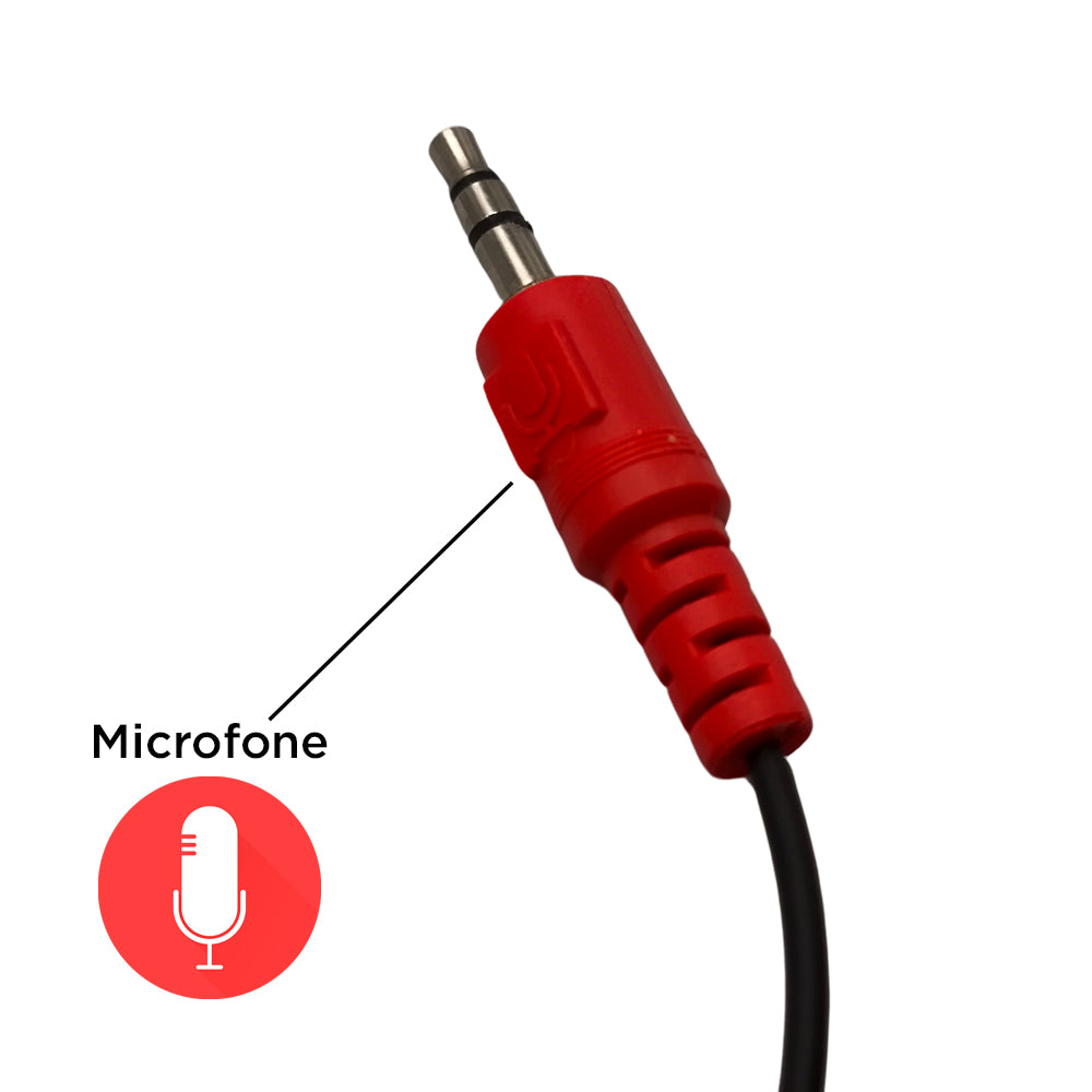 Cabo Adaptador Y, P3 Fêmea Para 2 P2 Macho, Microfone e Fone, StormTech