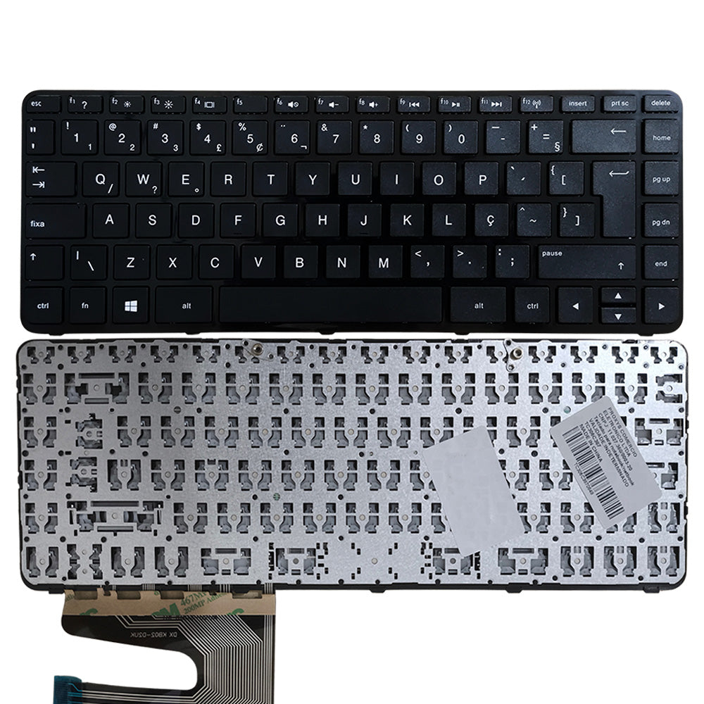 Teclado Notebook Compatível Com HP G3-246, HP 14-D028, Com Frame, Preto