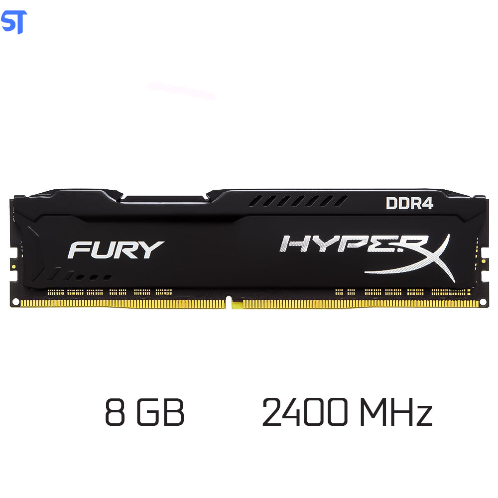 Memória RAM Desktop 8GB, 2400MHz, DDR4, Kingston HyperX Fury - HX424C15FB/8, CL-15