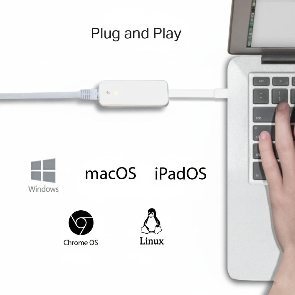 Adaptador Rede TP-Link UE300C USB 3.0 Tipo-C para RJ45 Ethernet Gigabit 1000Mbps Plug and Play Compacto