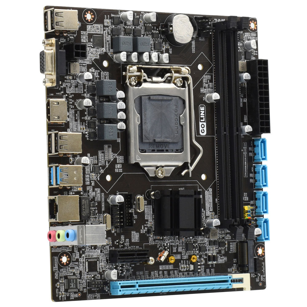 Placa Mãe Goline H110M-GD4, LGA1151, DDR4, LAN Gigabit 1.000MB & M.2 NVME, Para 6ª e 7ª Geração Intel