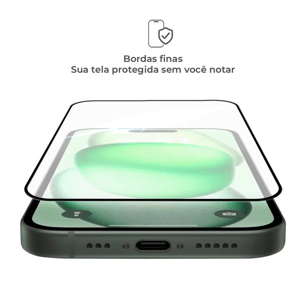 Película Protetora de Tela, 3D, Para iPhone 15 Plus / 14 Pro Max