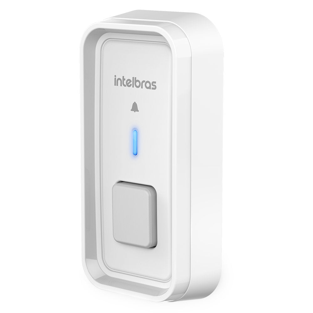 Campainha Sem Fio Intelbras CIB 101 Bateria até 5 Anos Alcance 100m Plug & Play - Branco
