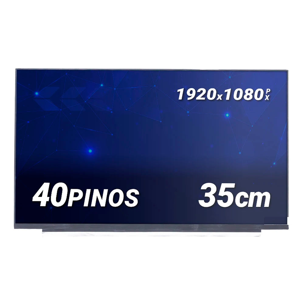 Tela LED Slim 15,6" Compatível Notebook Dell, 1920x1080, 40 Pinos, Fosco, 28cm, 144Hz, IPS, BringIT - PN N156HRA-GAA