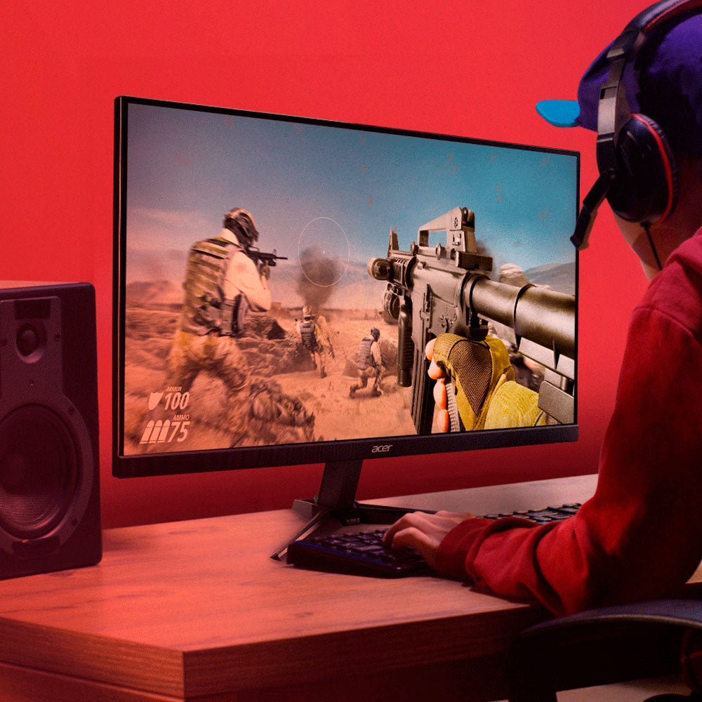 Monitor Gamer Acer Nitro 23.8" LED Full HD, 165Hz, 1ms, HDMI e DisplayPort, HDR, FreeSync Premium, VESA - QG241Y Pbiip