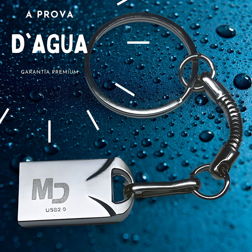 Pen Drive Chaveiro Mini, Linha Platinum, 32GB, Classe 6 - MasterDrive