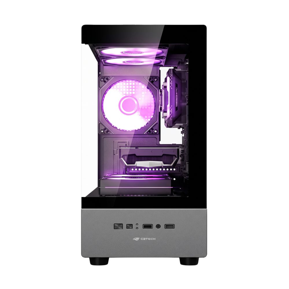 Gabinete Aquarius MT-G150BK Sem Fonte C3Tech Gaming