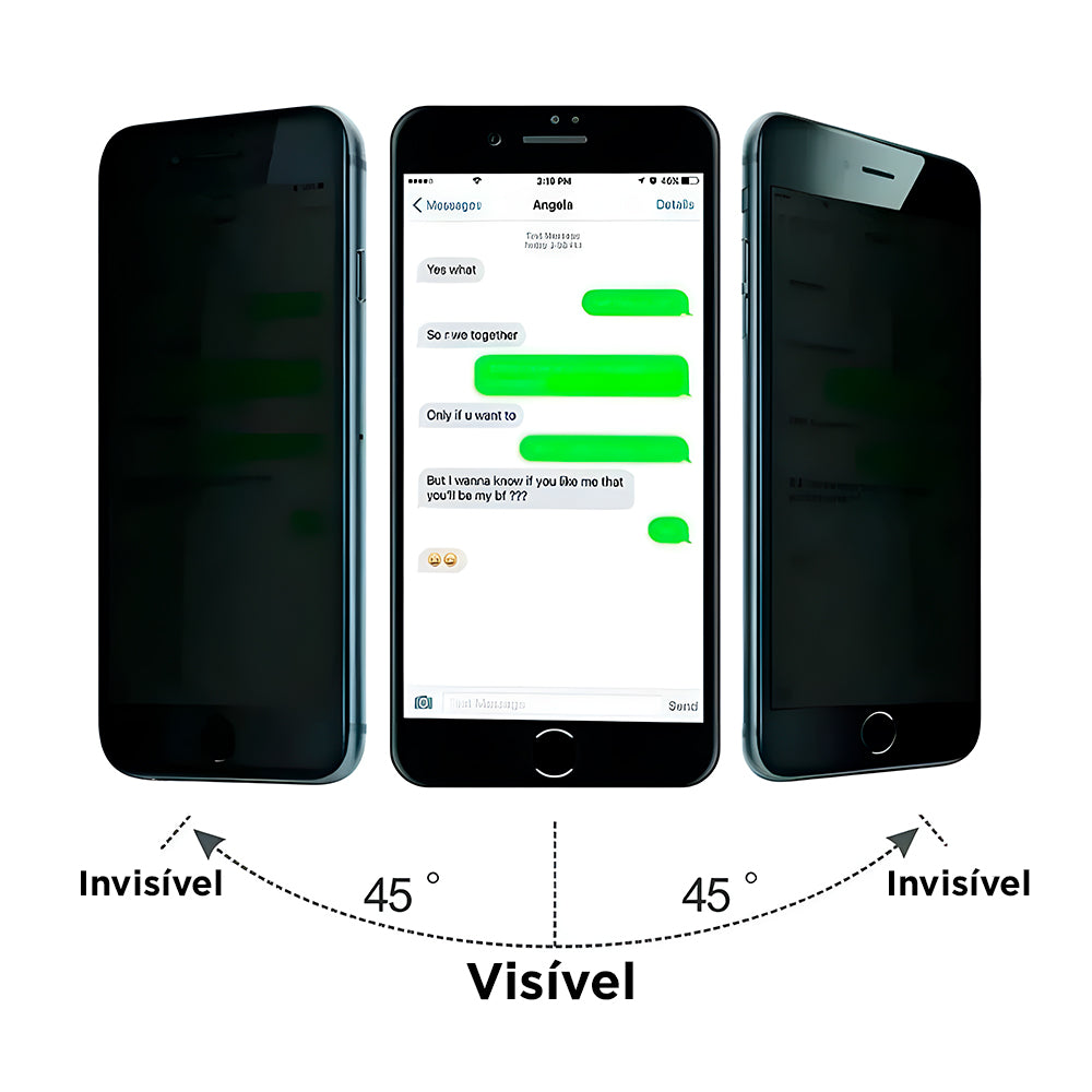 Pelicula Protetora de Tela, Ceramica Fosca, Privativa, Para iPhone 6/7/8+