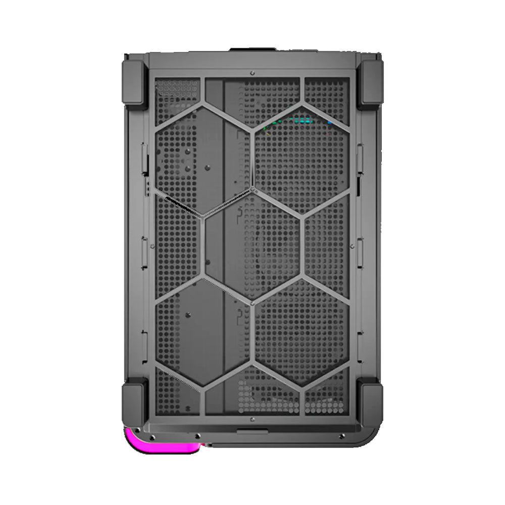 Gabinete Gamer Montech King 95 Pro, ARGB, Mid Tower ATX, Vidro Temperado, Sem Fonte, Com 6 Fans - Preto