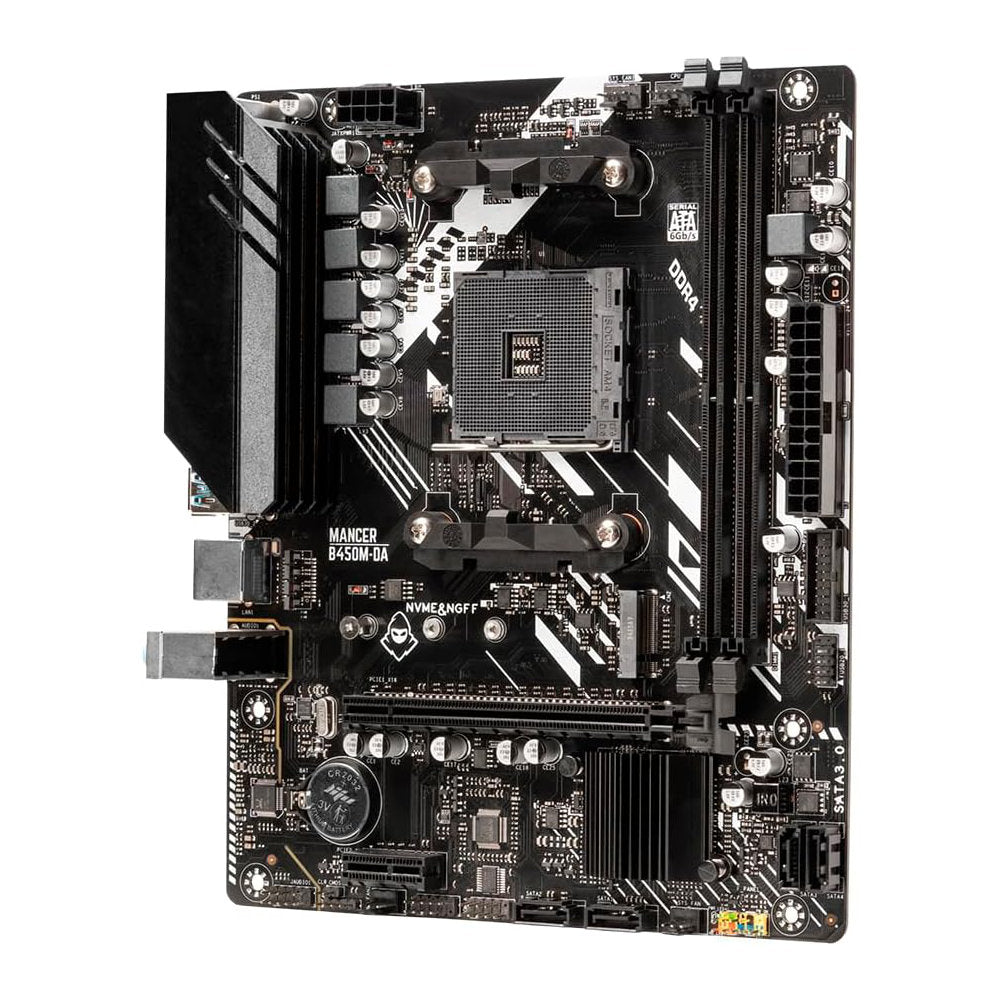 Placa Mãe Mancer B450M-DA V2SC DDR4, Socket AMD AM4, M-ATX, Chipset AMD B450M-DA V2SC, S/box