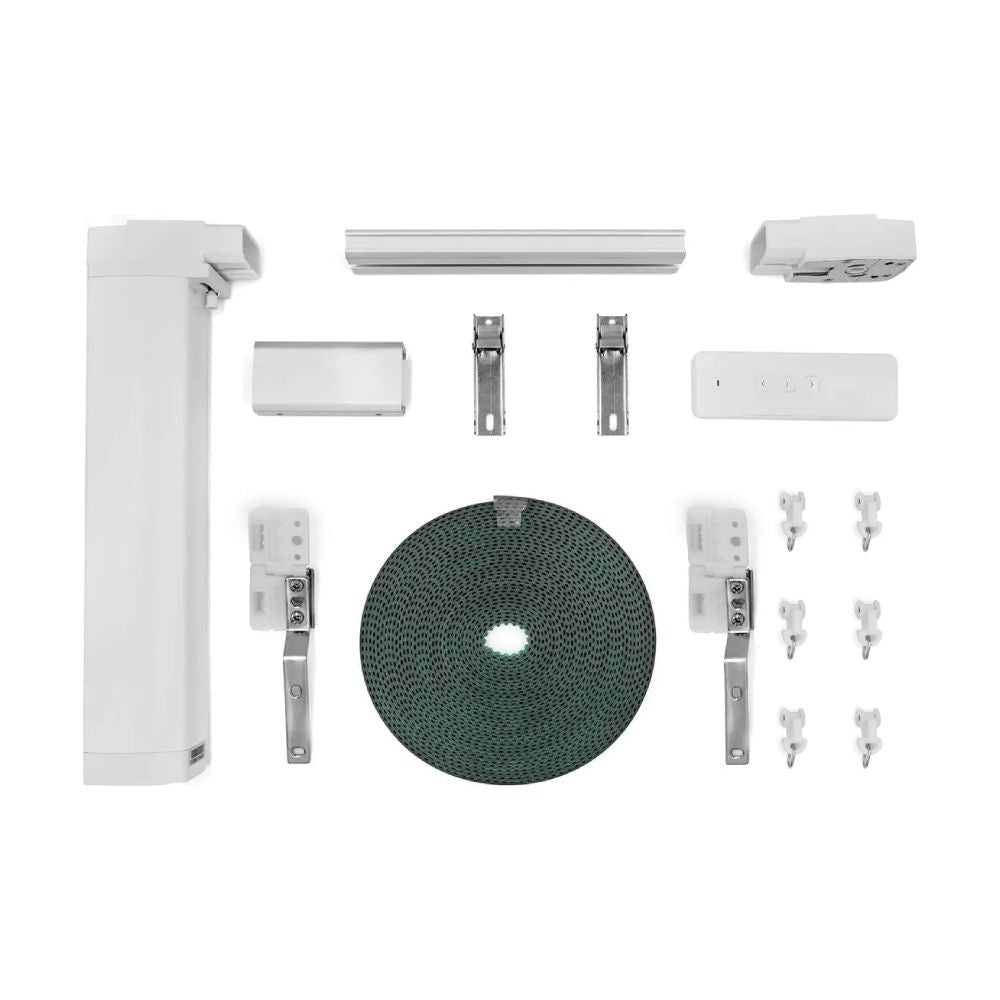 Cortina Inteligente Ekaza Eknh-T216Z Motorizada 4.2m Zigbee 3.0, Voal Wifi Alexa E Google Home Controle Cor Branco
