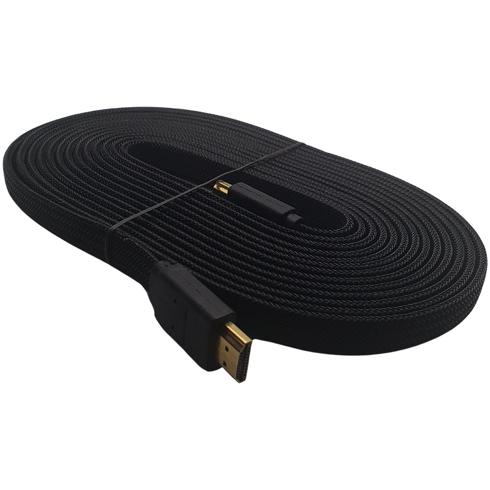 Cabo HDMi Para HDMi 5 Metros Em Malha 2.0 Full HD 4K 30Hz GRASEP - D-4K02