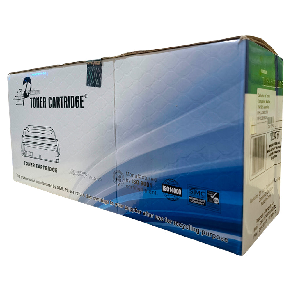 Cartucho de Toner Compatível Brother, TN419Y, Amarelo, P/HLL8360CDW, MFCL8610CDW, MFCL8900CDW, MFCL9570CDW, Premium 9K