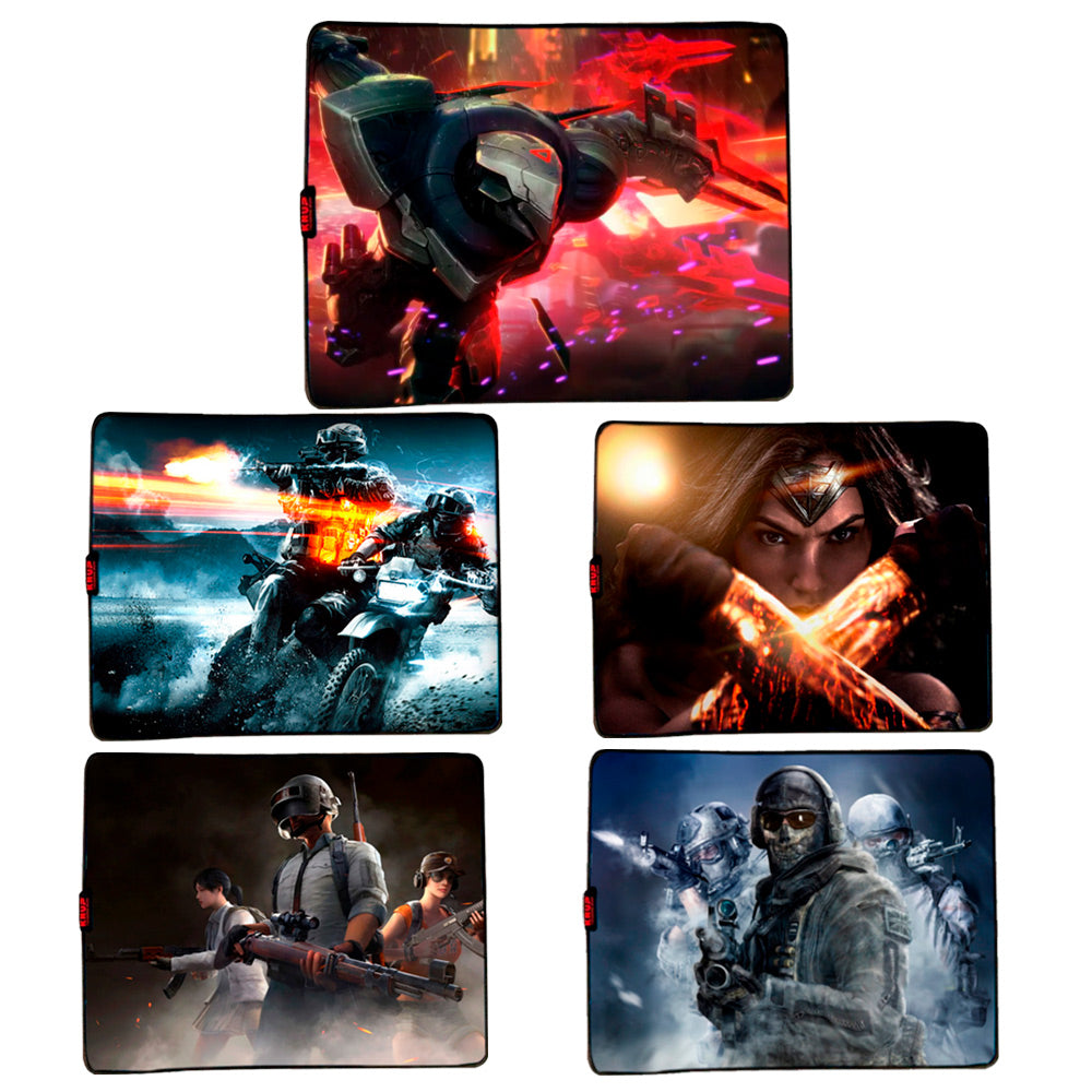 Mouse Pad Gamer Grande KNUP, 420x320mm Superficíe Têxtil Antiderrapante, Borda Costurada - KP-S07