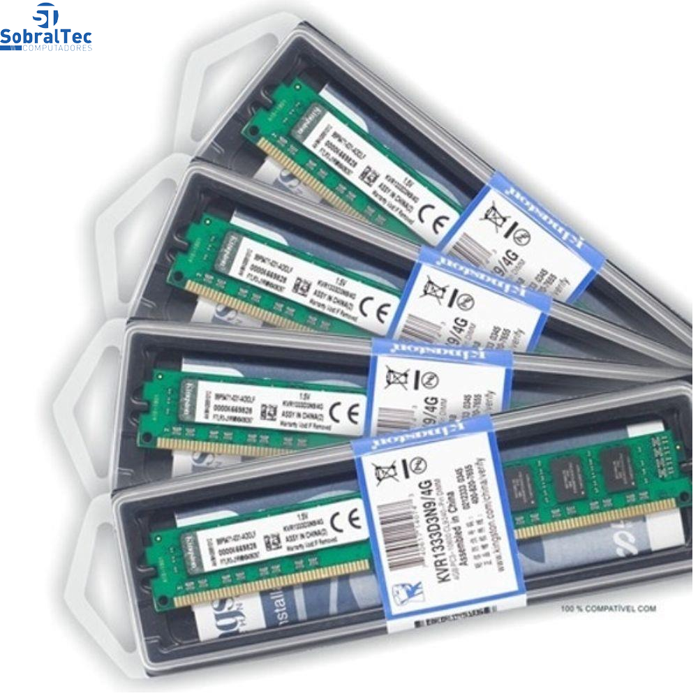 Memoria Ram Desktop 4 Gb Ddr3 1333Mhz KVR13N9S8/4 Kingston