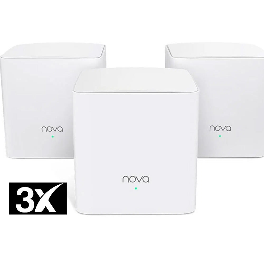 Kit com 3 Roteadores WiFi Mesh Gigabit AC1200 MW5C - Tenda