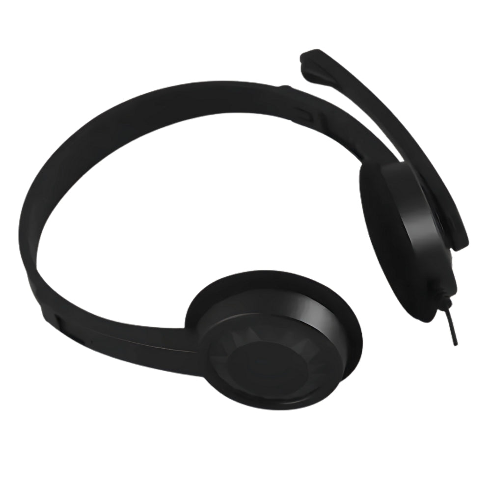 Fone Com Microfone PH-02BK, C3Plus Conector P2, Com Ajuste de Altura, Preto