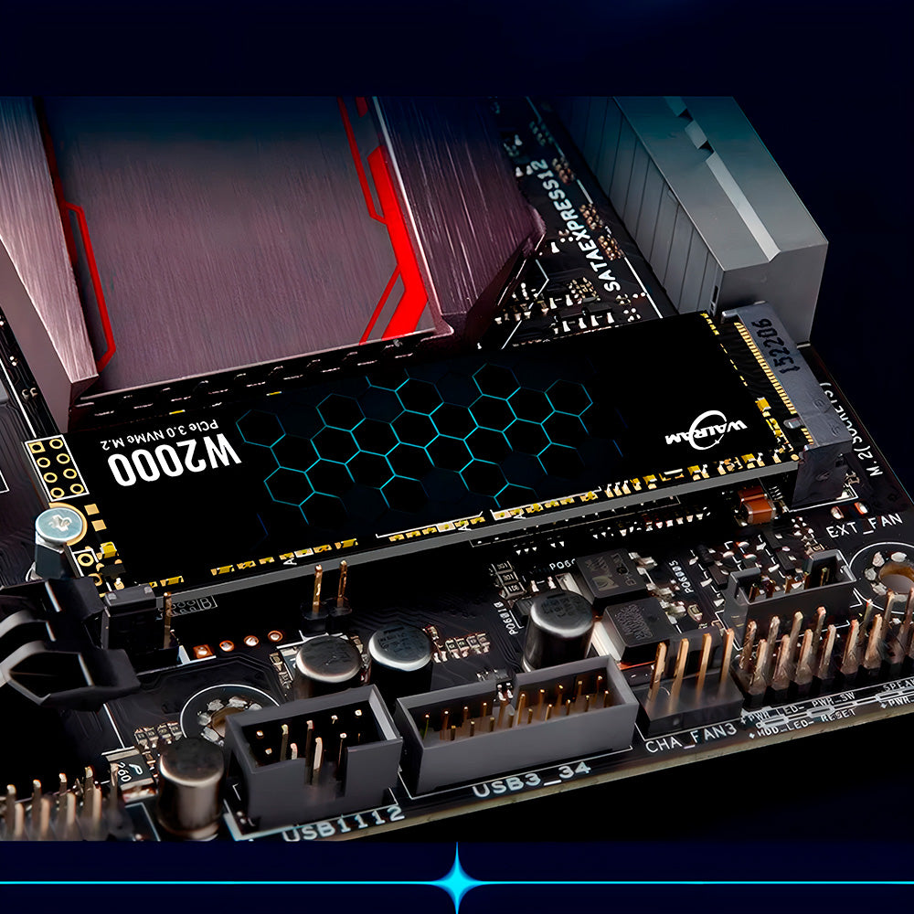 SSD M.2 NVME PCIe 3.0 Walram 1TB, Leitura 3.500Mb/s, Escrita 2.100Mb/s - W2000