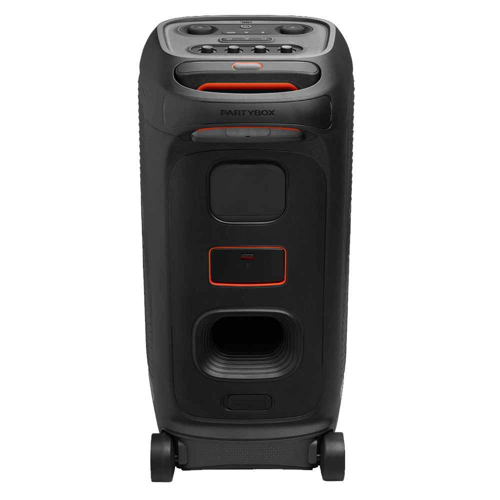 Caixa de Som Bluetooth JBL Party Box Stage 320, IPX4, Show de Luzes, Até 18 Horas de Reprodução, 240W