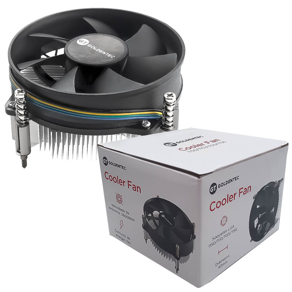 Cooler Para Processador Soquete 1151/1150/1155/1156 Goldentec GT FAN1150