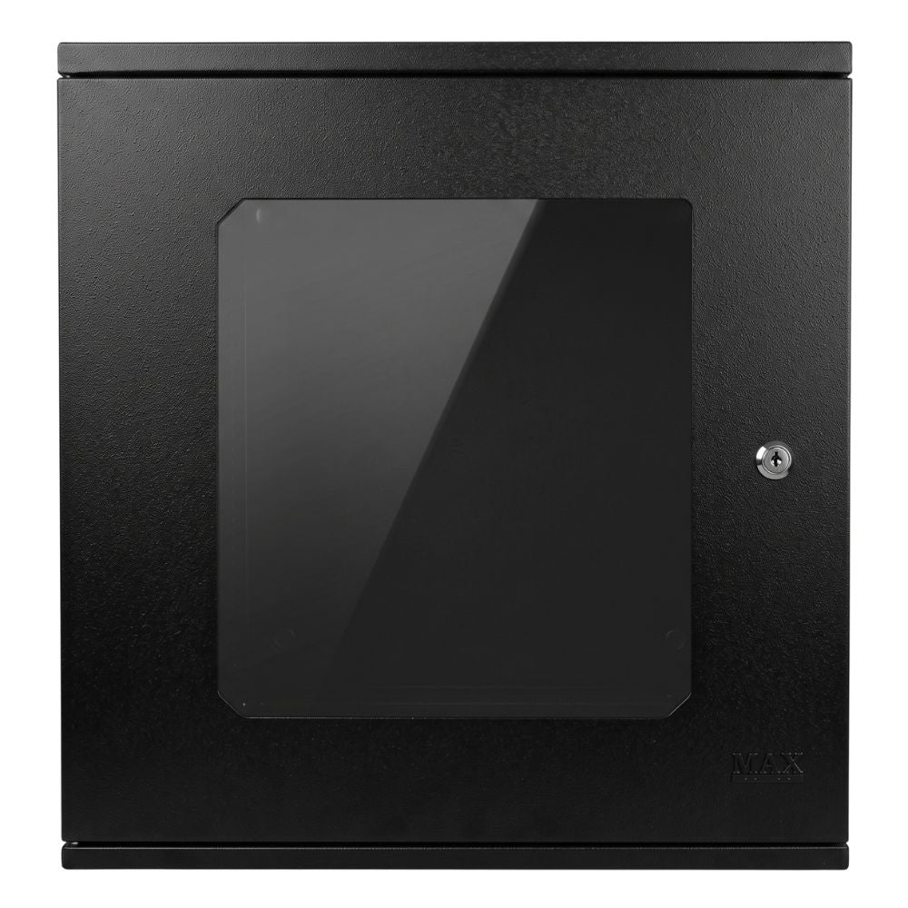 Mini Rack de Parede 19" 8U x 470 mm, Porta em Acrílico, Estrutura Soldada - MAX Eletron
