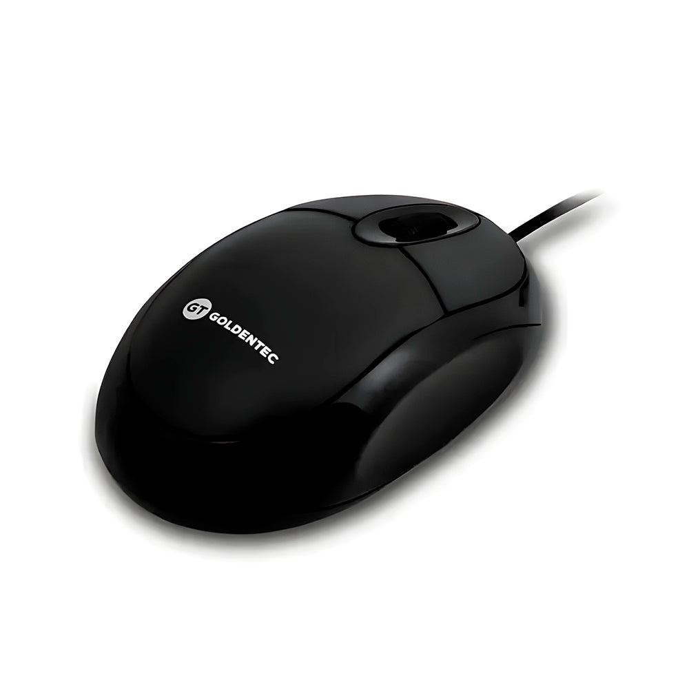 Kit Teclado e Mouse USB, 1.200 DPI, Slim Plug And Play Padrão ABNT2 Goldentec GT850 - Preto