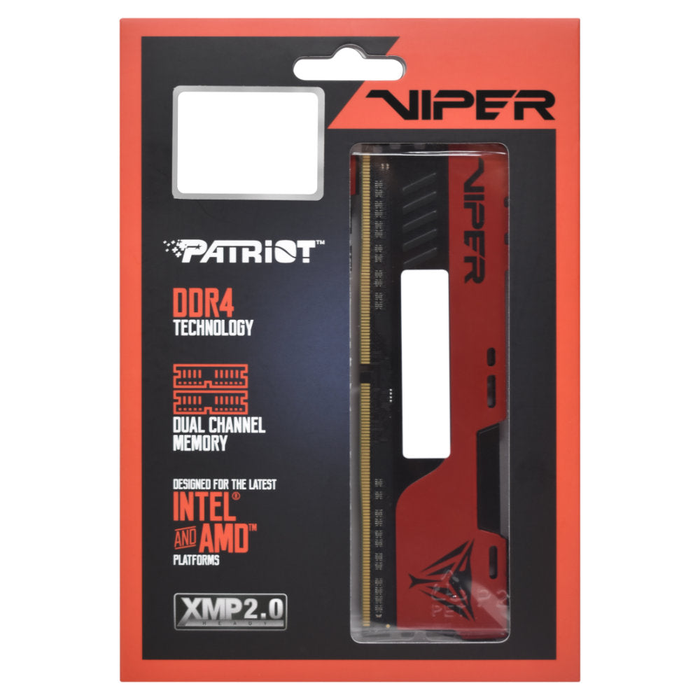 Memória RAM Patriot Viper Elite II 8GB DDR4 2666MHz CL16 UDIMM 1.2V Desktop Gamer PVE248G266C6