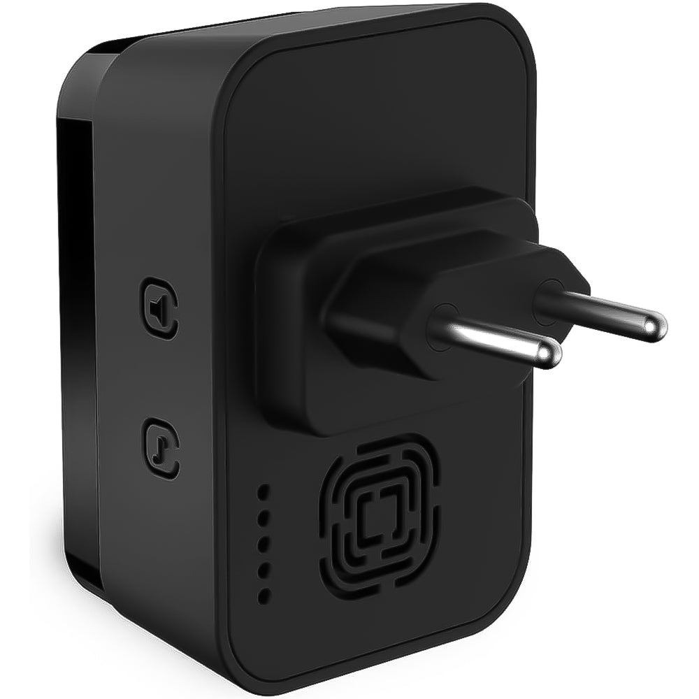 Campainha Sem Fio Intelbras CIB 101 Alcance 100m Bateria Até 5 Anos 5 Níveis Volume Plug and Play - Preto