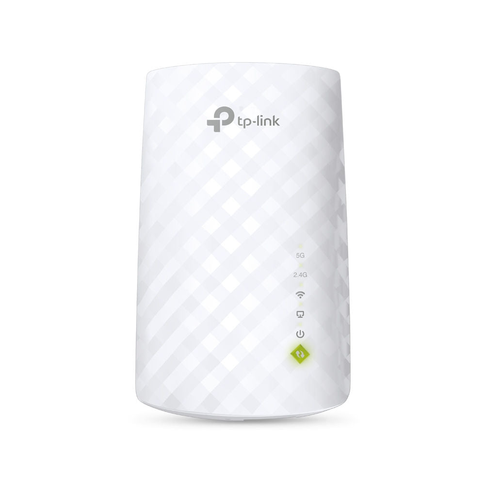 Repetidor Wi-Fi Mesh TP-Link RE200 AC750 Extensor Sinal, 433Mbps, 5GHz 300Mbps 2.4GHz Dual Band, Porta Ethernet, Branco
