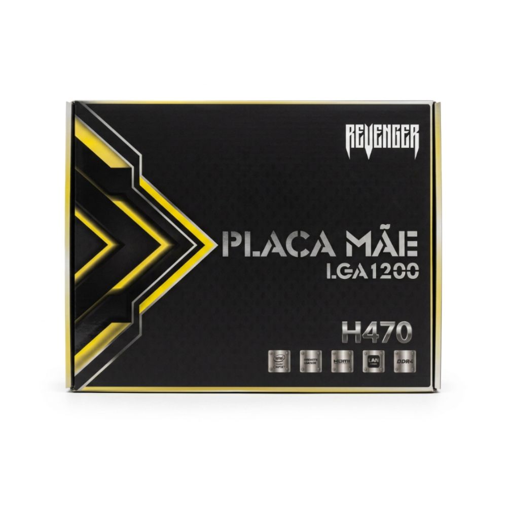 Placa Mãe Revenger G-H470 LGA 1200 DDR4 Intel 10/11a Geração i7/i5/i3, HDMI