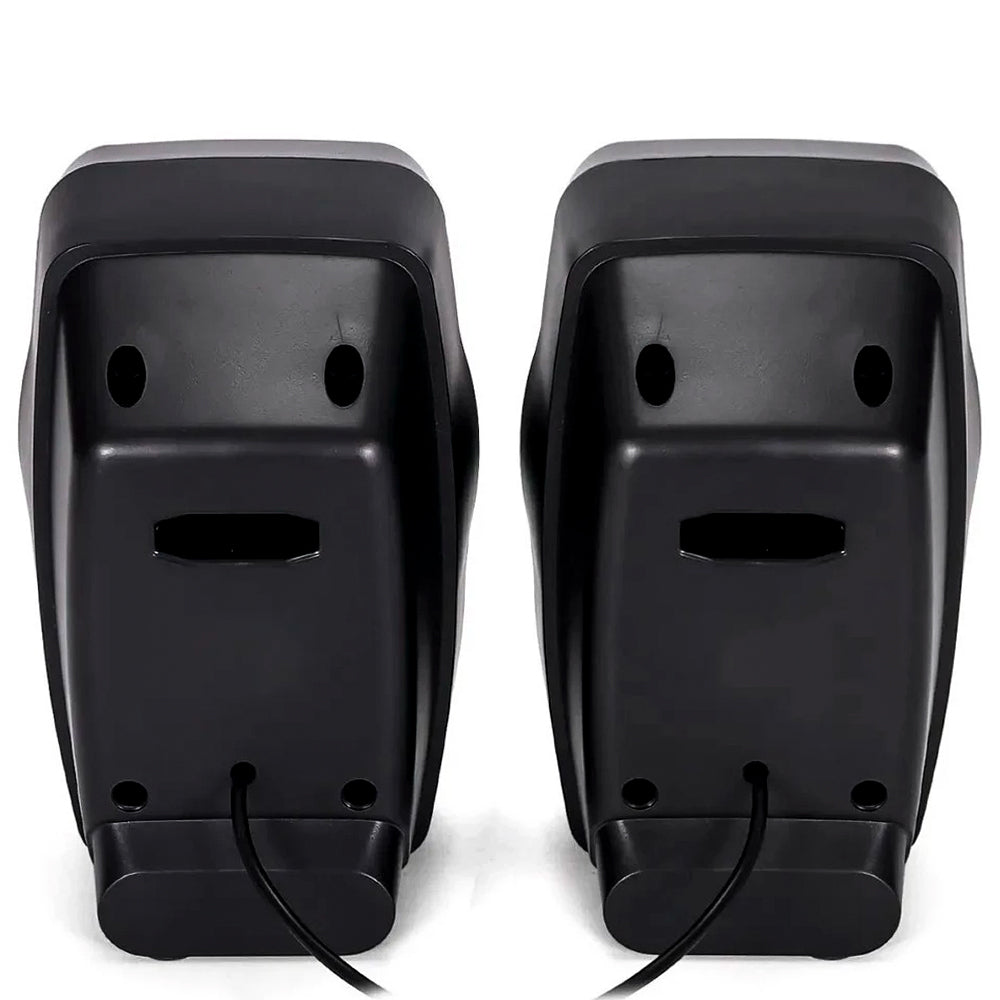 Caixa de Som Multimídia, LED RGB, Com 2 Canais, Para PC, Notebook, Amplificação 6W RMS, Knup, KP-RO804, Preta