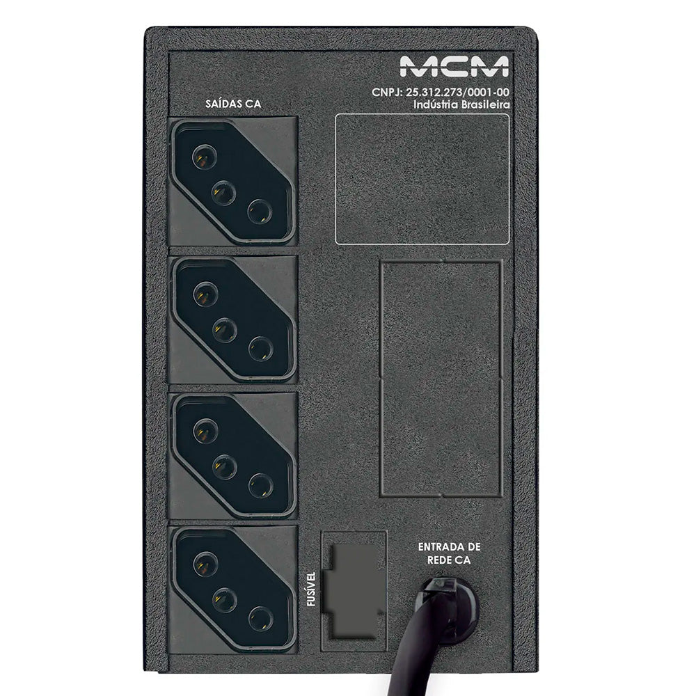 Nobreak UPS 600VA One FIT 3.1, MCM, Entrada Trivolt/115V, 127V e 220V, Com 4 Tomadas de Saída 115V