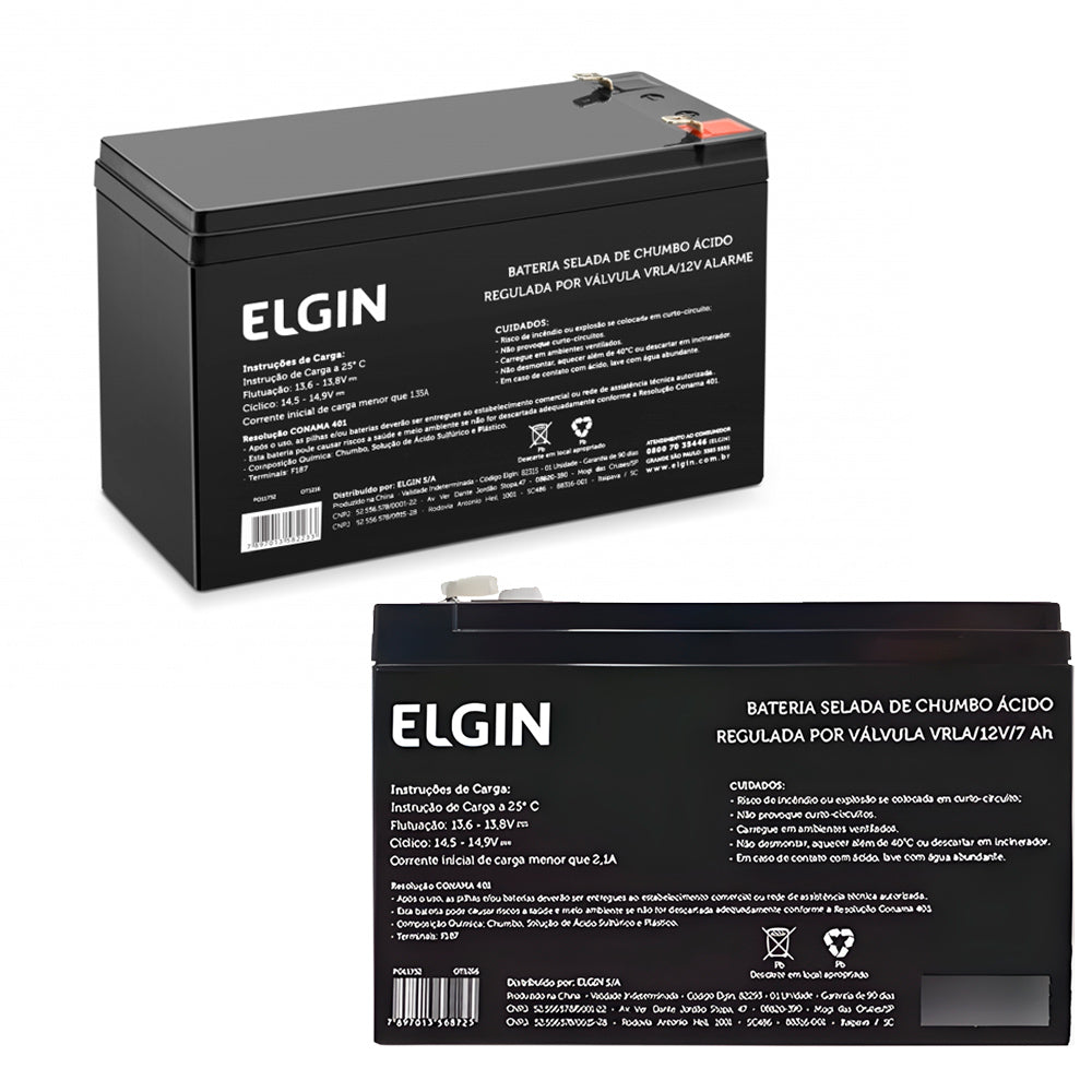 Bateria Selada de Chumbo, Elgin VRLA 12V ALARF1