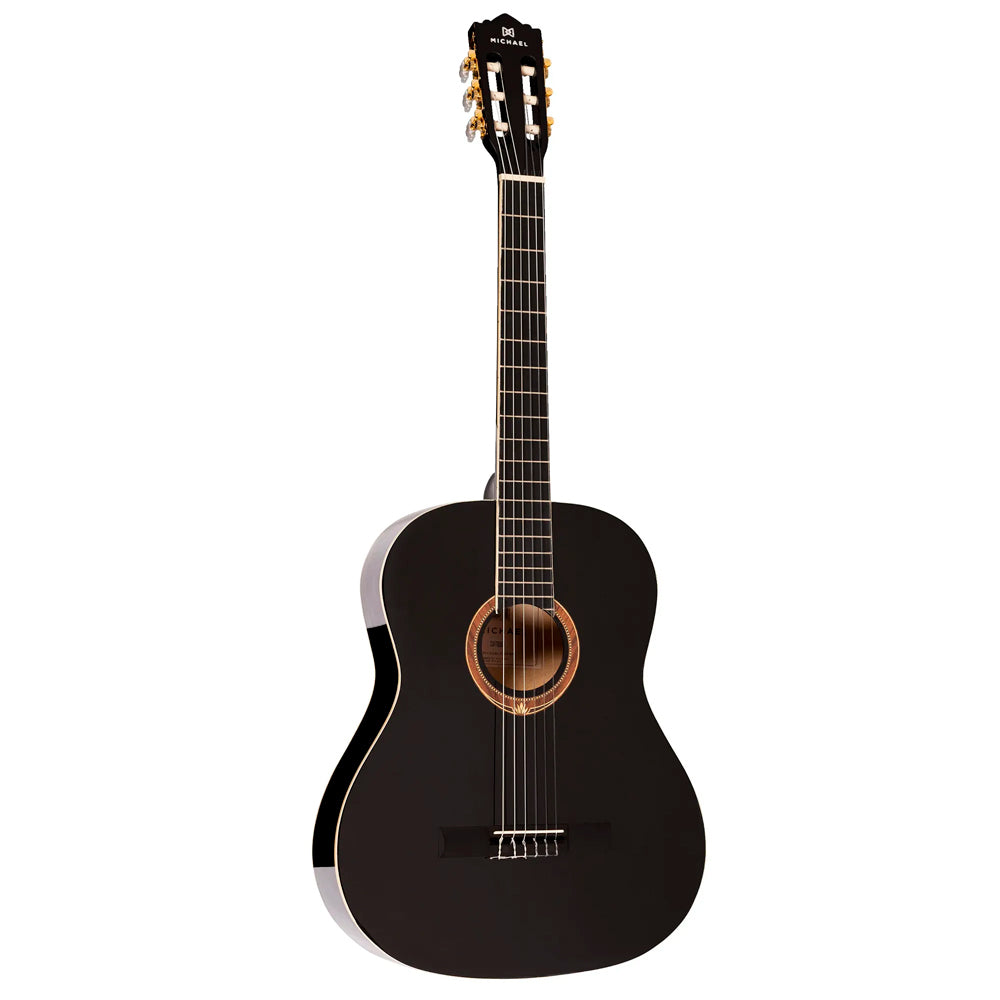 Violão Acústico Michael Vm15Ny Preto Clássico Nylon