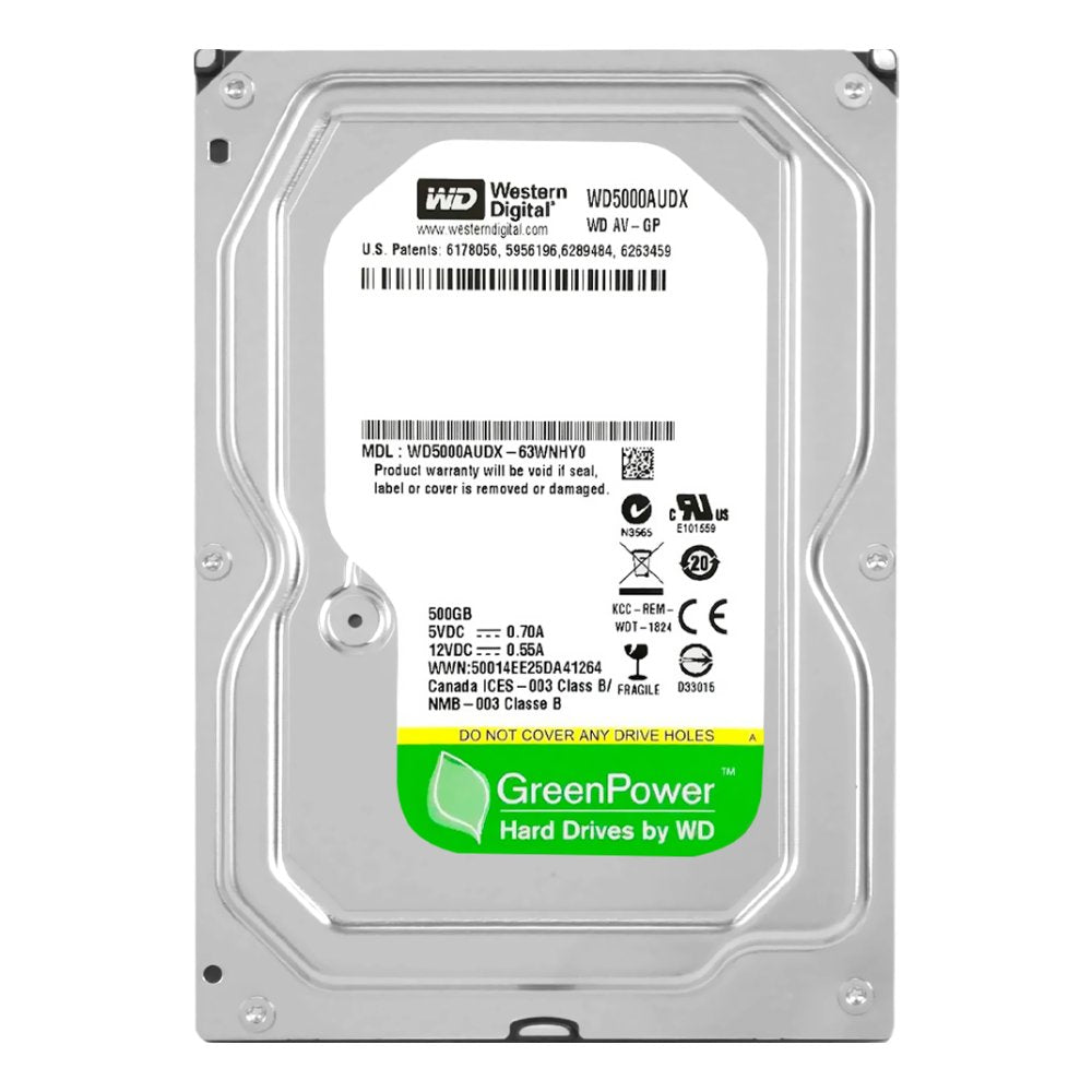 HD Interno Desktop 500GB WD Digital WD5000AUDX ‎5400 RPM 32Mb Cache