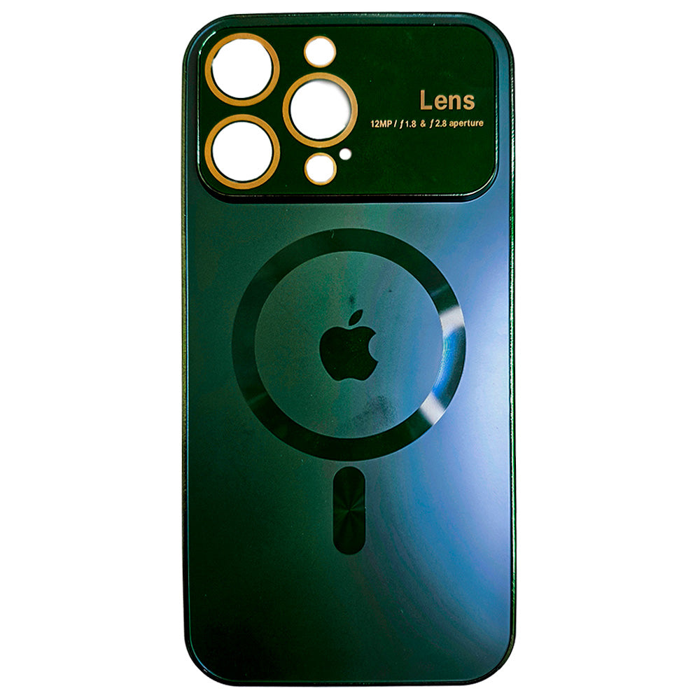 Capa Para iPhone 15 Pro Max, Suporte Para Carregamento Magnético, Verde